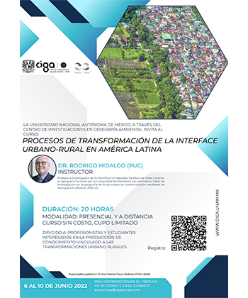 Procesos de transformación de la interface urbano-rural en América Latina
